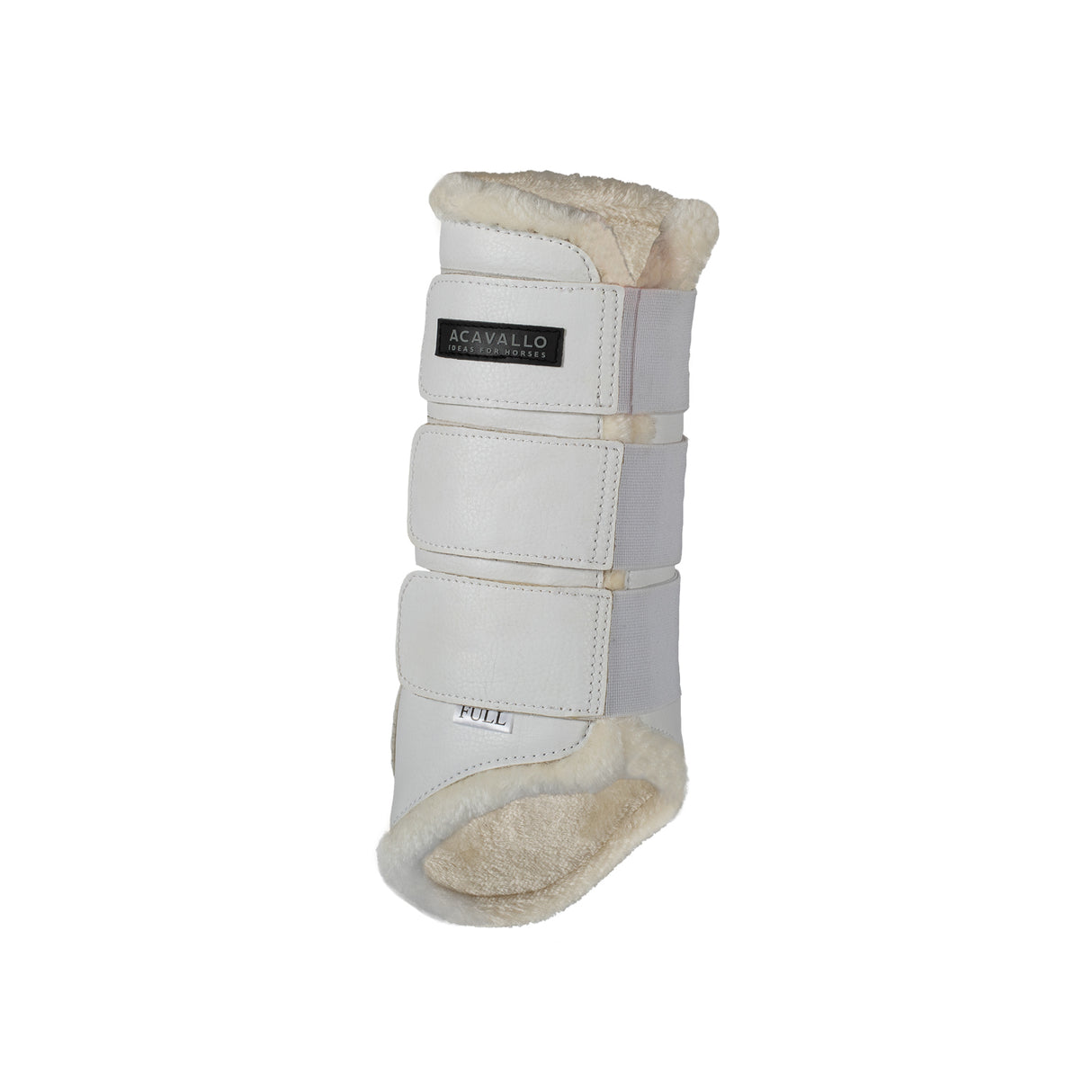 Acavallo Hind Brushing Boots Faux Sheepskin & Triple Hook-And-Loop Closure
