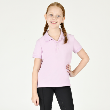 Dublin Childs Darcy Short Sleeve Polo #colour_purple-blush